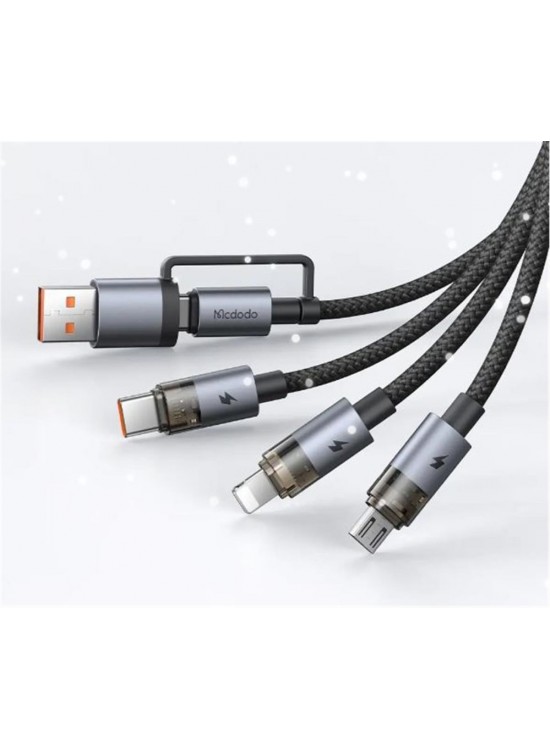 MCDODO CA-7260 6sı 1 Arada 100W Şeffaf Çoklu Kablo 1.2m