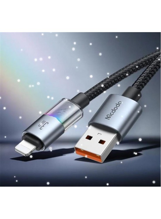 MCDODO CA-8170 USB-A TO LİGHNİNG 7 RENKLİ IŞIKLI 1.2M KABLO