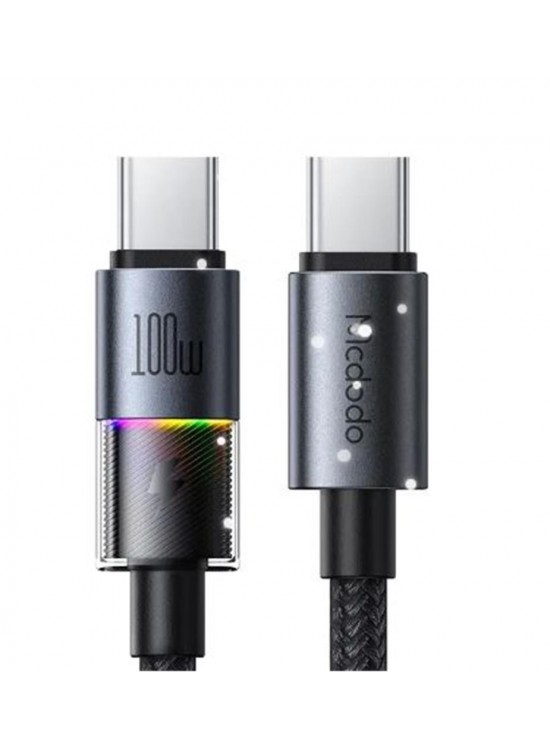 MCDODO CA-8200 TYPE-C TO TYPE-C 7 Renkli LED Işıklı 100W 1.2M KABLO