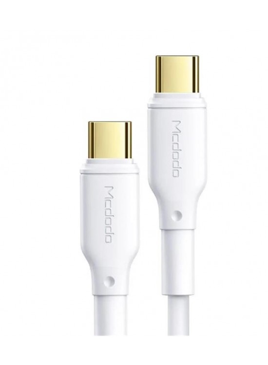 MCDODO CA-8350 100W Type-C to Type-C Süper Hızlı Data-Şarj Kablosu 5A 1.2m-Beyaz MCDODO CA-8350 100W Type-C to Type-C Süper Hızlı Data-Şarj Kablosu 5A 1.2m-Beyaz