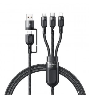 MCDODO CA-8800 2 in 3 100W USB- Lightning+Micro+Type-C Süper Hızlı Şarj ve Veri Kablosu 1.2 m