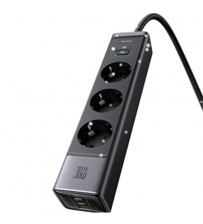 MCDODO CH-0620 6sı 1 arada GaN 30W HIZLI ŞARJ CİHAZI - Siyah