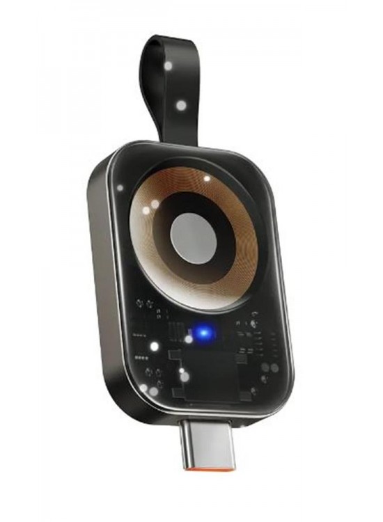 MCDODO CH-2062 3.5W Apple Watch İçin Type-C Girişli Manyetik Kablosuz Şarj Aleti - Siyah