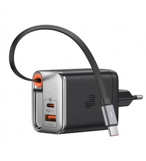 MCDODO CH-4281 40W GaN Şarj Adaptörü Dahili Geri Çekilebilir Kablolu