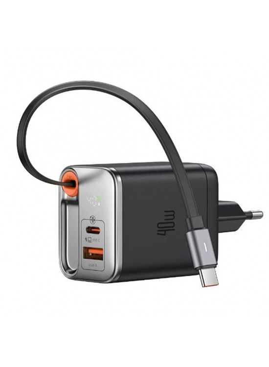 MCDODO CH-4281 40W GaN Şarj Adaptörü Dahili Geri Çekilebilir Kablolu MCDODO CH-4281 40W GaN Şarj Adaptörü Dahili Geri Çekilebilir Kablolu