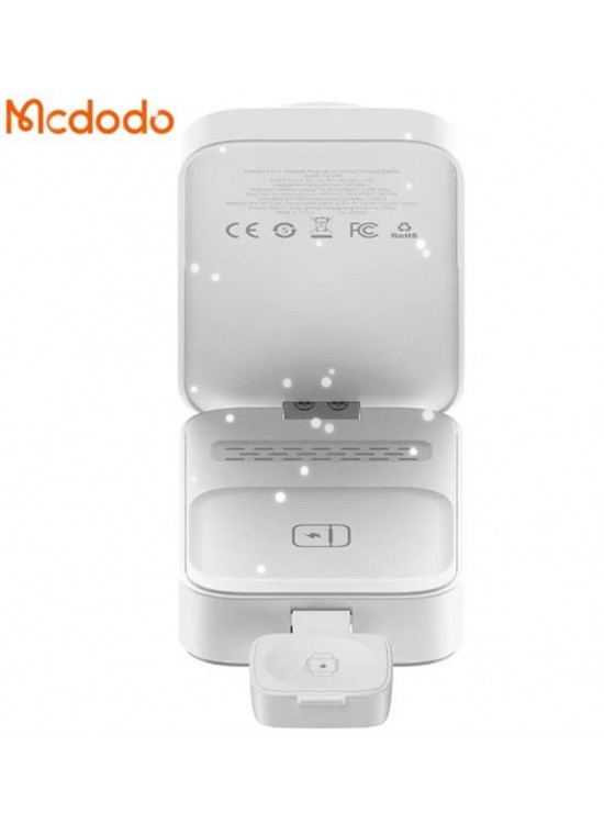 MCDODO CH-5090 15W 3ü 1 Katlanabilir Kablosuz Şarj Standı - Beyaz