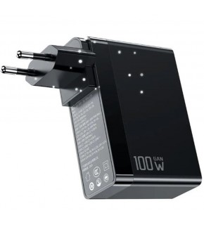 MCDODO CH-8101 Gan Serisi 100W 3 Port Başlıklı1xUsb 2 xType-C Girişli Universal Şarj Adaptörü-Siyah