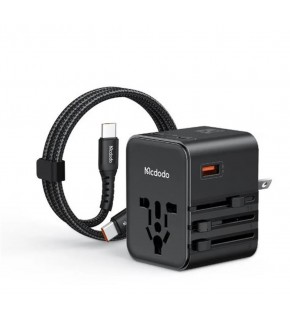 MCDODO CP-3260 25W Evrensel Seyahat Adaptör Type-C To Type-C kablo dahili