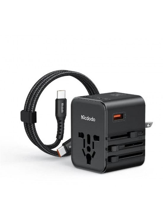 MCDODO CP-3260 25W Evrensel Seyahat Adaptör Type-C To Type-C kablo dahili MCDODO CP-3260 25W Evrensel Seyahat Adaptör Type-C To Type-C kablo dahili
