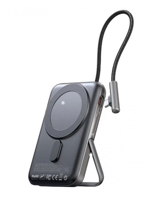 MCDODO MC-1811 10.000mAh 20W MANYETİK KABLOSUZ ŞARJ CİHAZI DAHİLİ TYPE-C KABLOSU Siyah