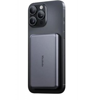 MCDODO MC-4641 20W 5000mAh Metal Ultra İnce Manyetik Kablosuz Power Bank Siyah