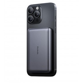 MCDODO MC-4651 10000mAh 20W Metal Ultra İnce Manyetik Kablosuz Powerbank - Siyah