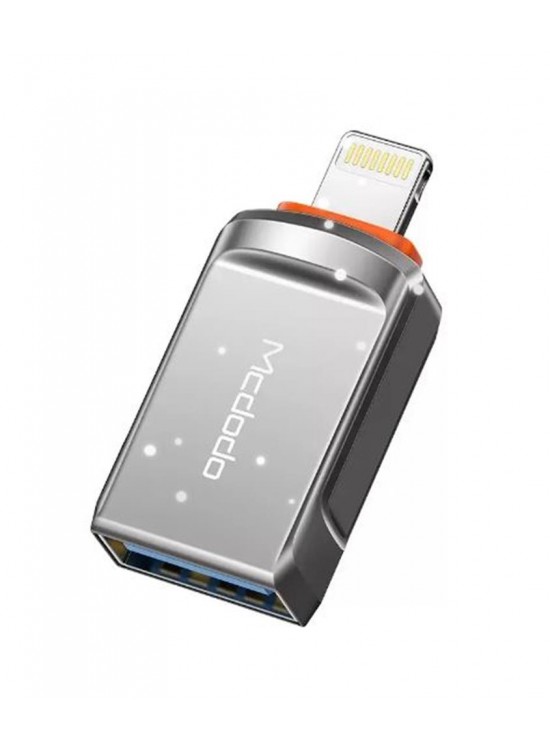 MCDODO OT-8600 Usb-A To Lightning Dönüştürücü Soket - Gri