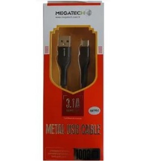 Megatech 3.1A A Örgülü Serisi Micro Data Kablosu Siyah