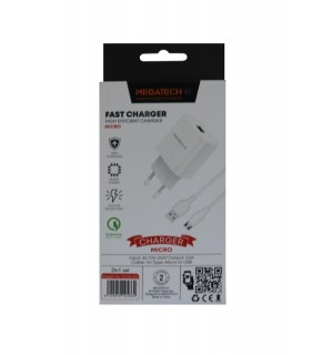 Megatech CC01 (CC22-M3 ) 2in1 5v-3.0 Ev Şarj+ Micro Kablo Hızlı Şarj