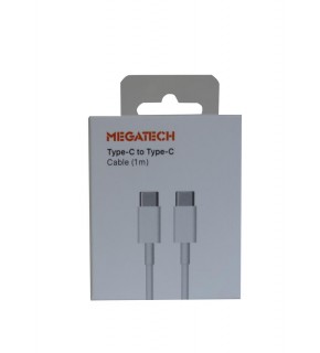 Megatech CC22 1mt Usb Type-C to Type-C Şarj ve Data Kablosu