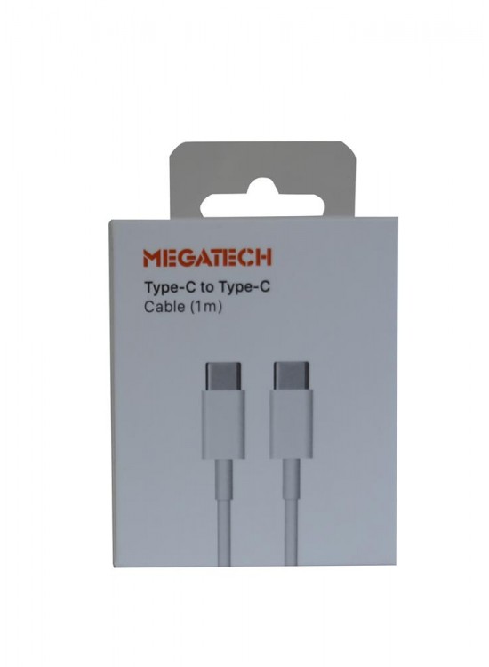 Megatech CC22 1mt Usb Type-C to Type-C Şarj ve Data Kablosu Megatech CC22 1mt Usb Type-C to Type-C Şarj ve Data Kablosu