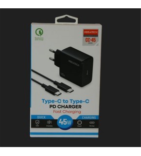 Megatech (CC45) 45W Type-C To Type-C Şarj Aleti