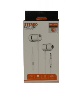 Megatech D21 Stereo Beyaz Mikrofonlu Kulaklık