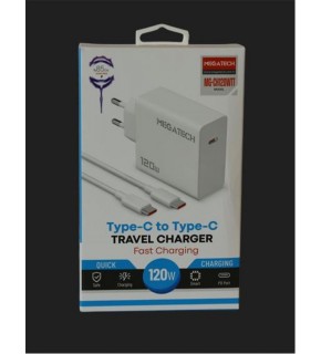 Megatech (MG-CH120WTT) 120W Type-C To Type-C Şarj Aleti