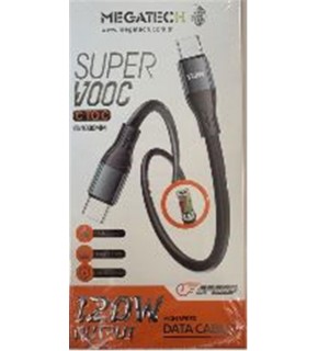 Megatech MT-120UT 120W USB To Type-c Data Kablosu