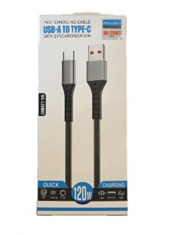 Megatech MT-120wt Hasır 120W Usb To Type-C Data Kablosu