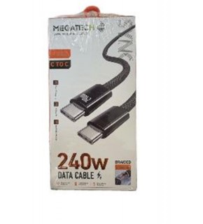 Megatech MT-240T Hasır Type-C To Type-c Data Kablosu