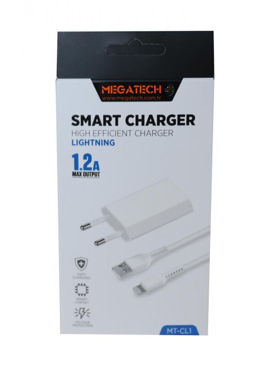 Megatech MT-Cl1 1.2ın Usb Ev Şarj Kafa+Iphone Kablo Megatech MT-Cl1 1.2ın Usb Ev Şarj Kafa+Iphone Kablo