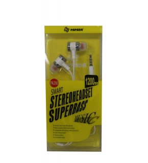 Megatech Papada PA200 Beyaz Renk Mikrofonlu Kulaklık