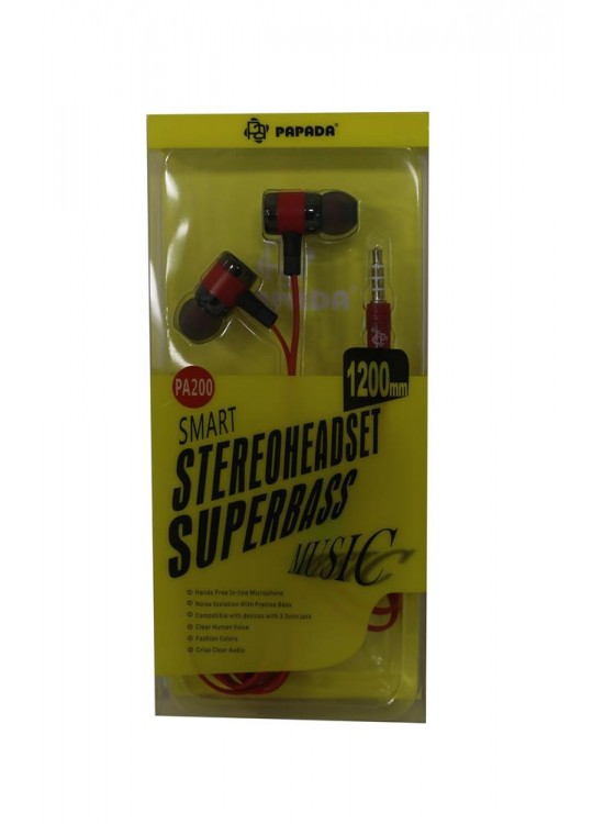 Megatech Papada PA200 Kırmızı Renk Mikrofonlu Kulaklık Megatech Papada PA200 Kırmızı Renk Mikrofonlu Kulaklık