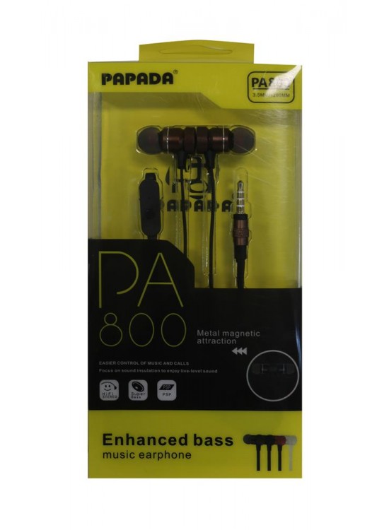Megatech Papada PA800 Kahve Renk Mikrofonlu Mıknatıslı Kulaklık Megatech Papada PA800 Kahve Renk Mikrofonlu Mıknatıslı Kulaklık