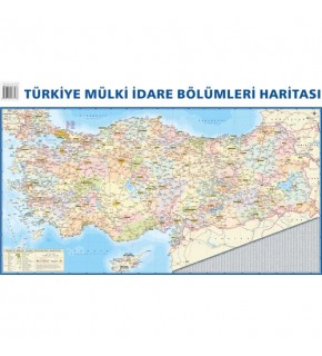 Mepmedya Türkiye Fiziki Ve Siyasi Harita 50x70