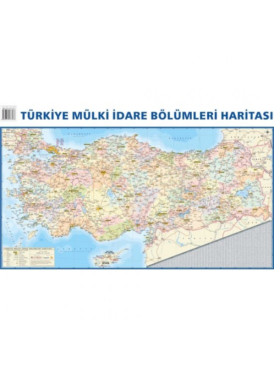 Mepmedya Türkiye Fiziki Ve Siyasi Harita 50x70