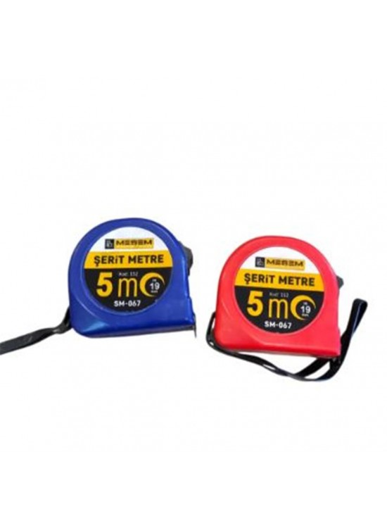 Meşem Çelik Şerit Metre 5x19 Mm Sm-067 151(dz-12)