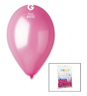 Metalik Balon Gm110 28Cm 100 Lü Pembe 033