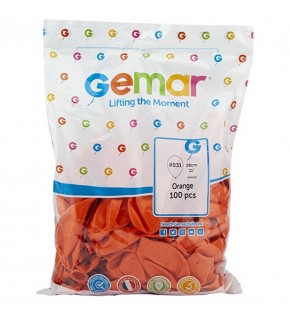 Metalik Balon Gm110 28Cm 100 Lü Turuncu 031