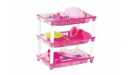 MGS Oyuncak Little Girls Üç Kat Mutfak Seti Mgs-337