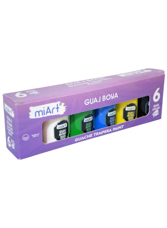 Miart Guaj Boya Tempera 6 Lı Set 30 Ml