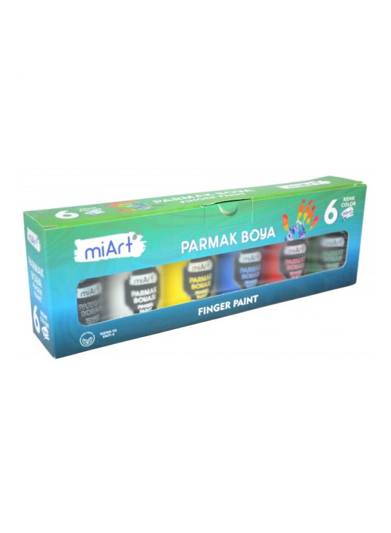 Miart Parmak Boya 6 Lı Set 30 ML Miart Parmak Boya 6 Lı Set 30 ML