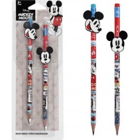 Mıckey Mouse Figürlü Kurşun Kalem 2Li Paket Pcnc-One