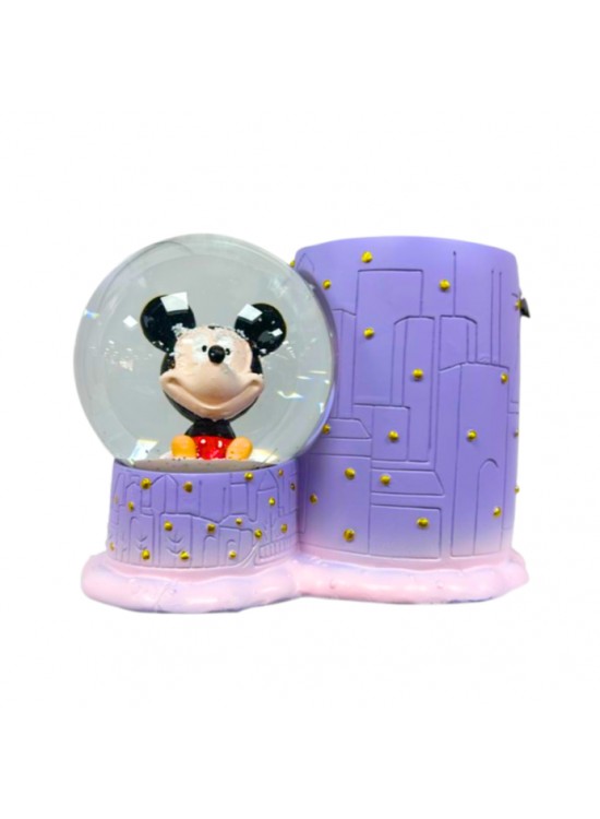 Mickey Mouse Kalemlikli Cam Küre - Süs Eşyası Mickey Mouse Kalemlikli Cam Küre - Süs Eşyası