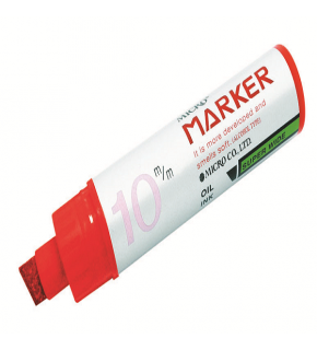 Micro Markör Permanent 10 MM Kesik Uçlu Kırmızı MMP-1001 (1 Adet)