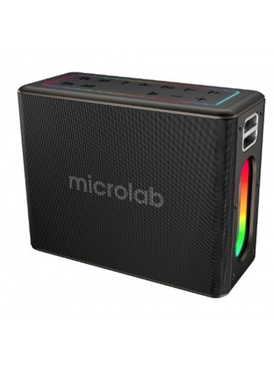 Microlab M60 Vega 15000mAh Batarya Wireless Mikrofonlu Siyah Gri Usb + Tf Kart + Bluetooth Powerban Microlab M60 Vega 15000mAh Batarya Wireless Mikrofonlu Siyah Gri Usb + Tf Kart + Bluetooth Powerban