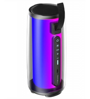 Mikado MD-17BT Capella Siyah 10W 1 RGB Mikrofonlu   Kart-Aux-Usb TWS 1800 mAh Bataryalı Speaker