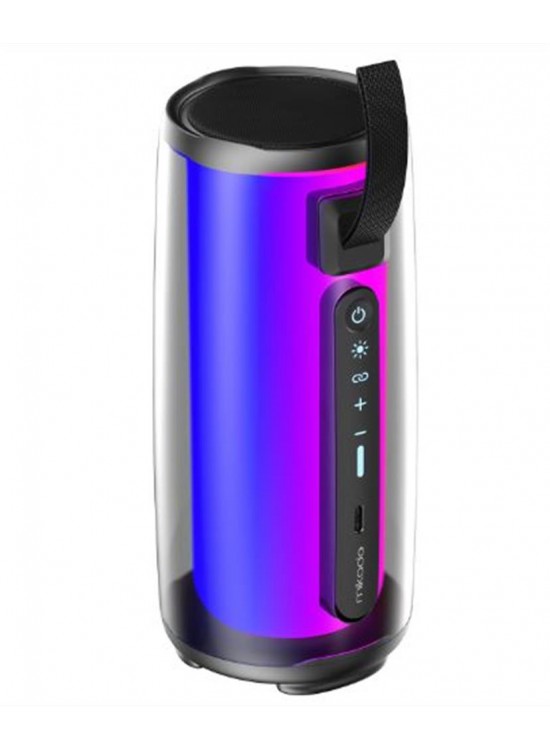 Mikado MD-17BT Capella Siyah 10W 1 RGB Mikrofonlu   Kart-Aux-Usb TWS 1800 mAh Bataryalı Speaker