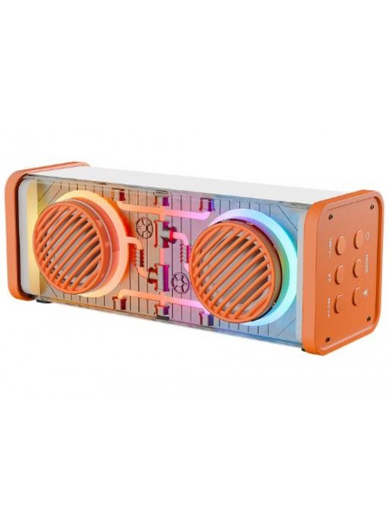 Mikado MD-56BT Turuncu Beyaz AUX + USB + Bluetooth Destekli 10W 1500mAh Taşınabilir Speaker