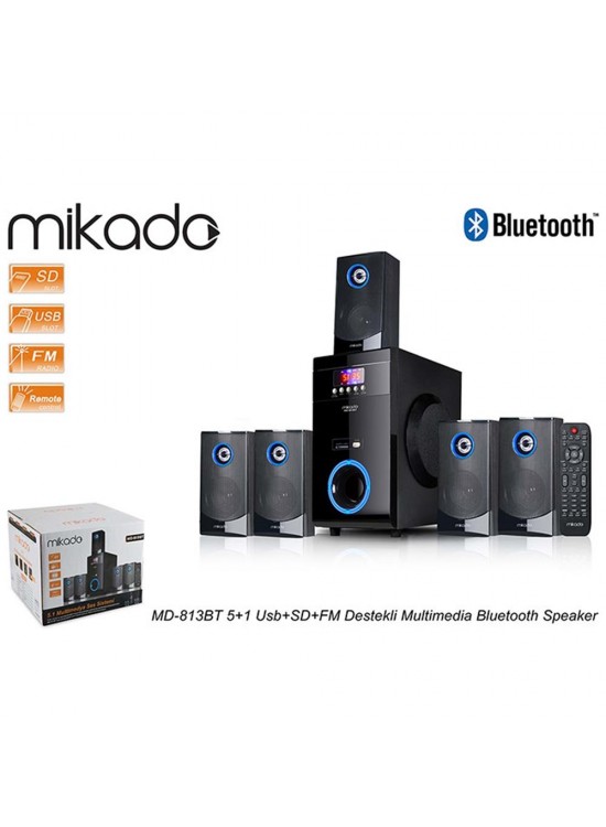 Mikado MD-581BT 5+1 Usb -Sd - Fm Destekli Multimedia Bluetooth Speaker Mikado MD-581BT 5+1 Usb -Sd - Fm Destekli Multimedia Bluetooth Speaker
