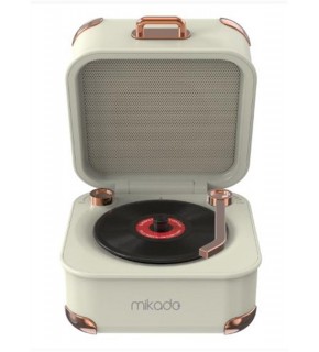 Mikado MD-62BT 5W 1200mAh Krem TF Kart + Bluetooth Destekli Klasik Retro Müzik Kutusu