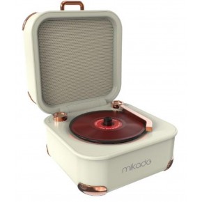 Mikado MD-62BT 5W 1200mAh Krem TF Kart + Bluetooth Destekli Klasik Retro Müzik Kutusu