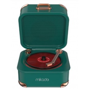 Mikado MD-62BT 5W 1200mAh Yeşil TF Kart + Bluetooth Destekli Klasik Retro Müzik Kutusu